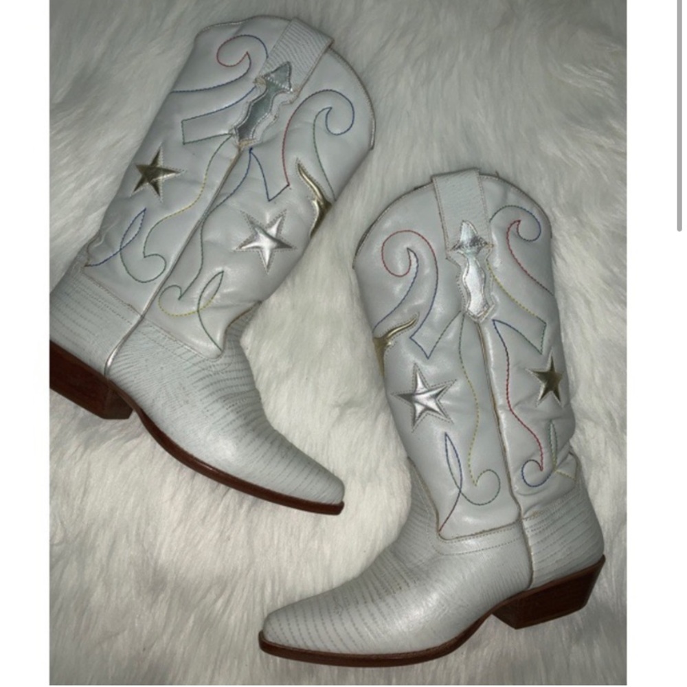 White cowboy boots